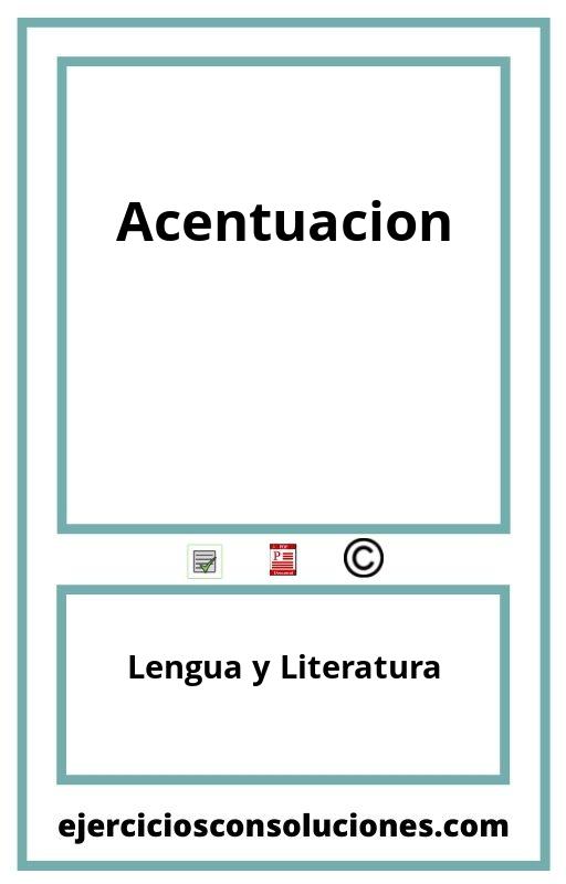 Ejercicios Resueltos Acentuacion  PDF con Soluciones