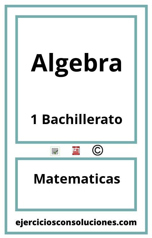 Ejercicios Resueltos Algebra 1 Bachillerato PDF con Soluciones