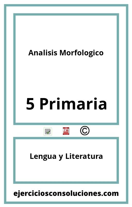 Ejercicios Resueltos Analisis Morfologico 5 Primaria PDF con Soluciones