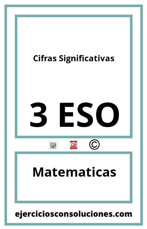 Ejercicios Resueltos Cifras Significativas 3 ESO PDF con Soluciones