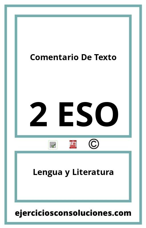 Ejercicios Resueltos Comentario De Texto 2 ESO PDF con Soluciones