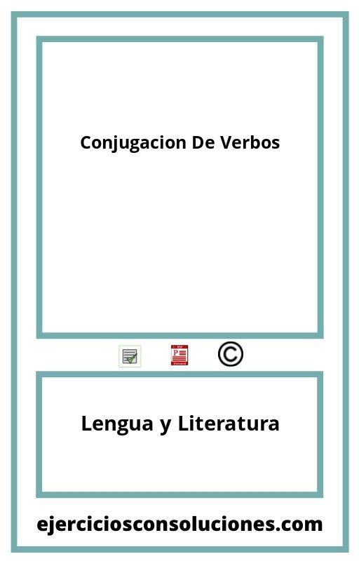 Ejercicios Resueltos Conjugacion De Verbos  PDF con Soluciones