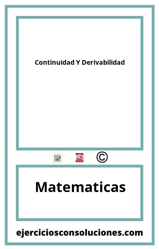 Ejercicios Resueltos Continuidad Y Derivabilidad PDF con Soluciones