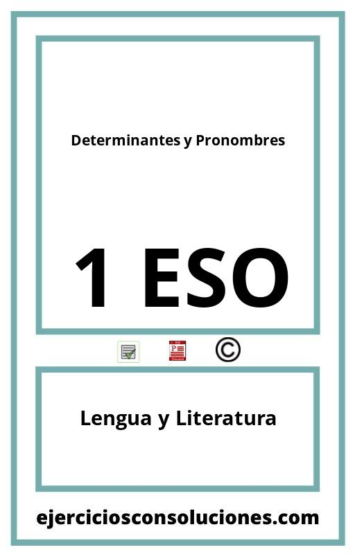 Ejercicios Resueltos Determinantes y Pronombres 1 ESO PDF con Soluciones