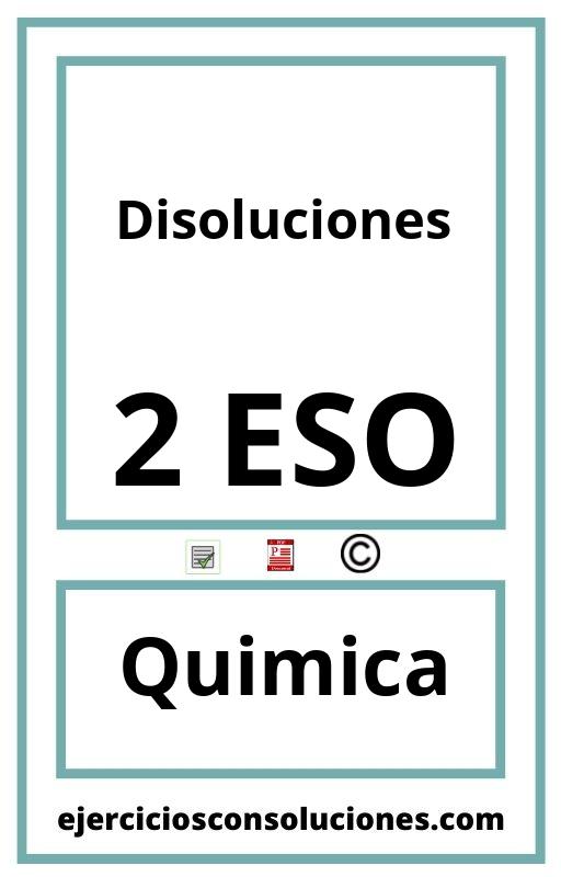 Ejercicios Resueltos Disoluciones 2 ESO PDF con Soluciones