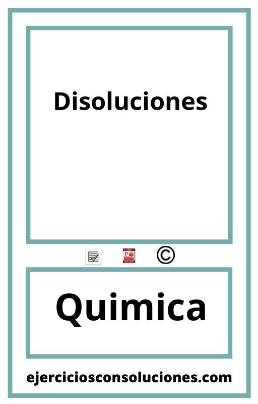 Ejercicios Resueltos Disoluciones  PDF con Soluciones