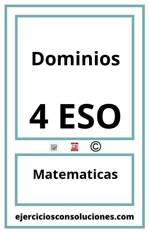 Ejercicios Resueltos Dominios 4 ESO PDF con Soluciones