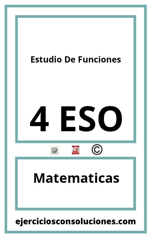 Ejercicios Resueltos Estudio De Funciones 4 ESO PDF con Soluciones