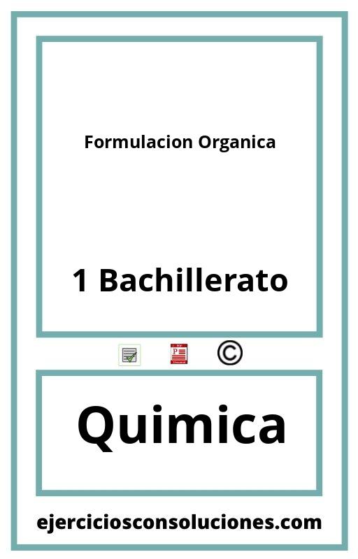 Ejercicios Resueltos Formulacion Organica 1 Bachillerato PDF con Soluciones