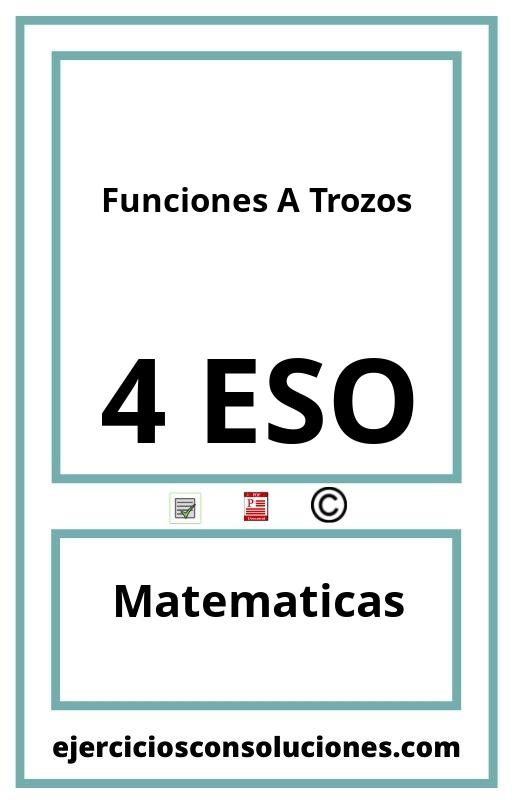 Ejercicios Resueltos Funciones A Trozos 4 ESO PDF con Soluciones