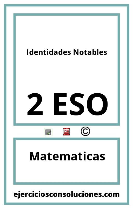 Ejercicios Resueltos Identidades Notables 2 ESO PDF con Soluciones