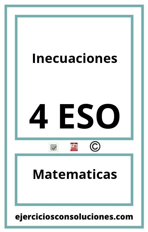 Ejercicios Resueltos Inecuaciones 4 ESO PDF con Soluciones