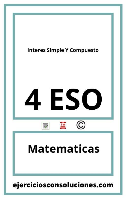 Ejercicios Resueltos Interes Simple Y Compuesto 4 ESO PDF con Soluciones