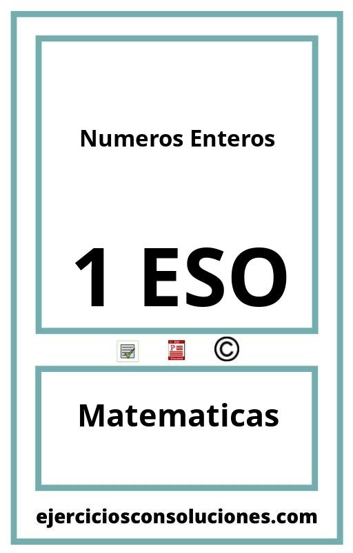 Ejercicios Resueltos Numeros Enteros 1 ESO PDF con Soluciones