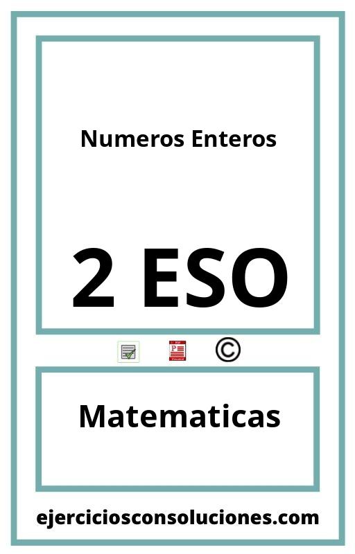 Ejercicios Resueltos Numeros Enteros 2 ESO PDF con Soluciones