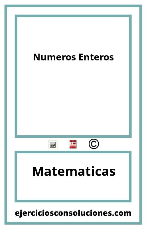 Ejercicios Resueltos Numeros Enteros PDF con Soluciones
