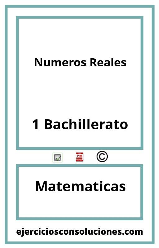 Ejercicios Resueltos Numeros Reales 1 Bachillerato PDF con Soluciones