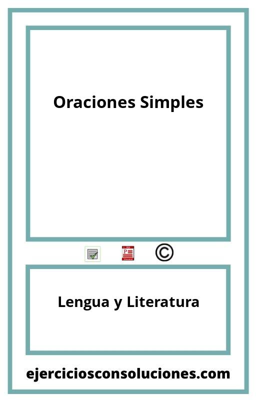 Ejercicios Resueltos Oraciones Simples  PDF con Soluciones