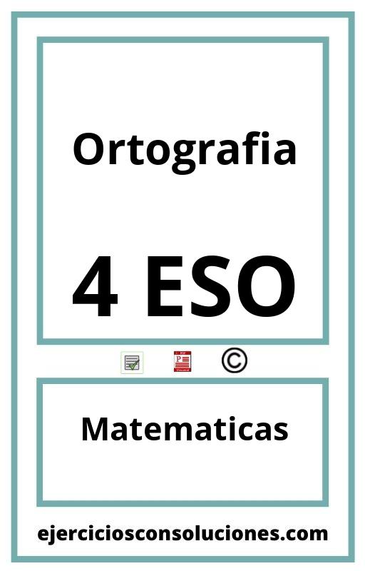 Ejercicios Resueltos Ortografia 4 ESO PDF con Soluciones