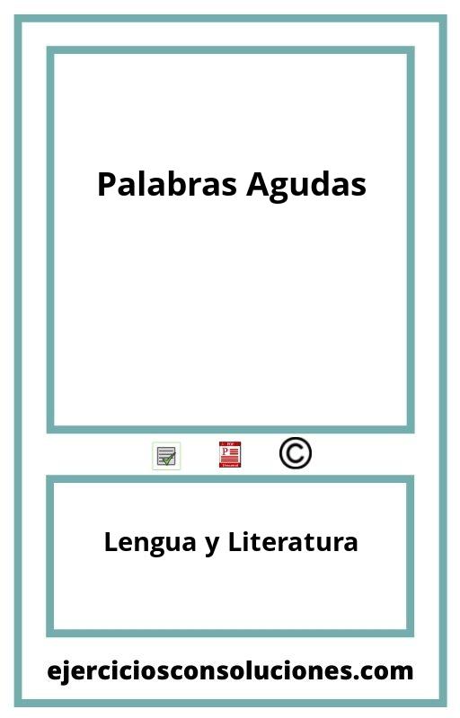 Ejercicios Resueltos Palabras Agudas PDF con Soluciones