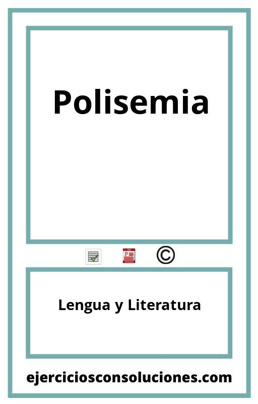 Ejercicios Resueltos Polisemia  PDF con Soluciones