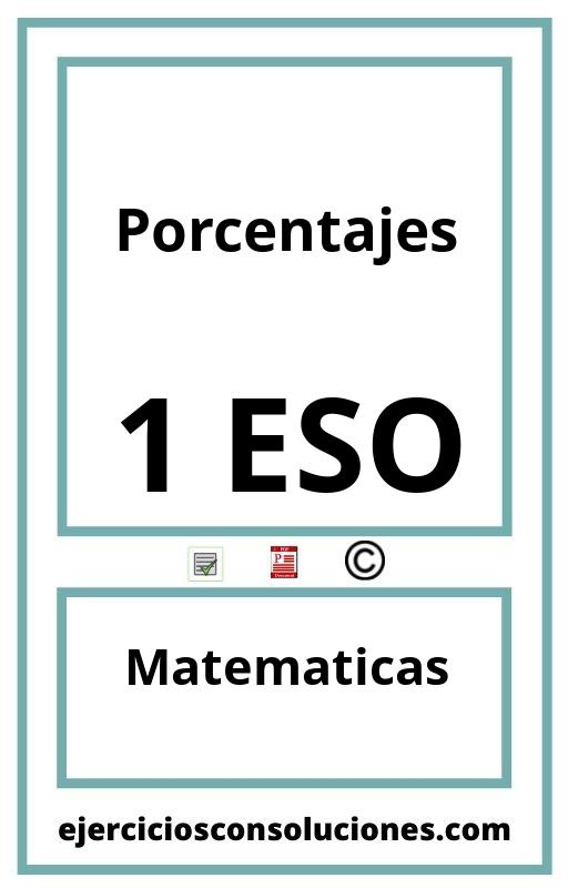 Ejercicios Resueltos Porcentajes 1 ESO PDF con Soluciones