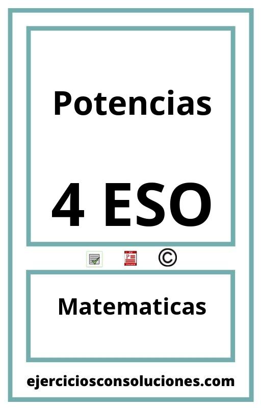 Ejercicios Resueltos Potencias 4 ESO PDF con Soluciones