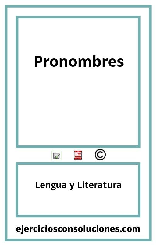 Ejercicios Resueltos Pronombres  PDF con Soluciones