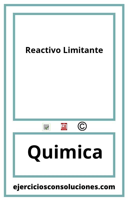 Ejercicios Resueltos Reactivo Limitante  PDF con Soluciones