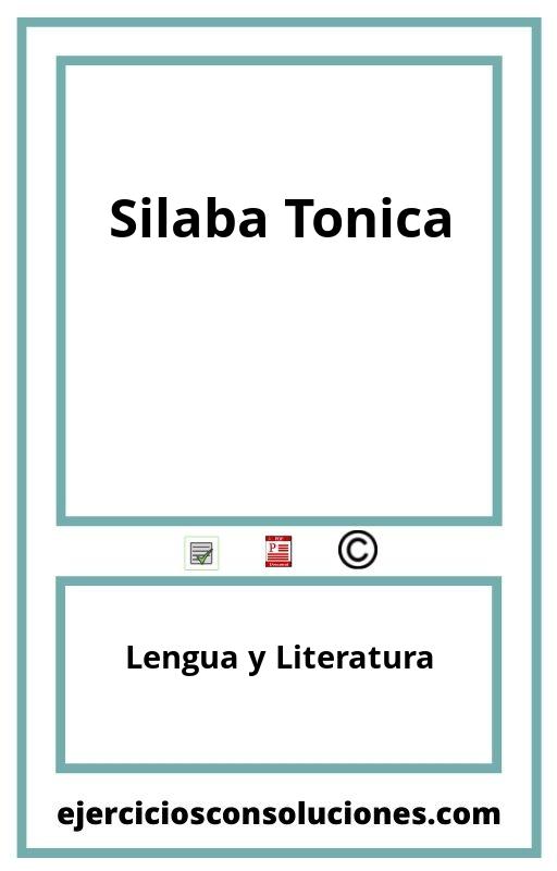 Ejercicios Resueltos Silaba Tonica  PDF con Soluciones