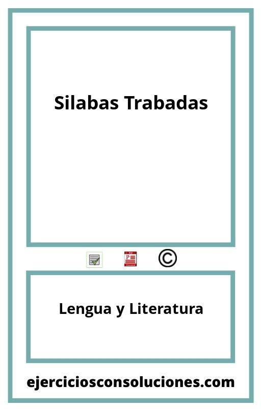 Ejercicios Resueltos Silabas Trabadas  PDF con Soluciones