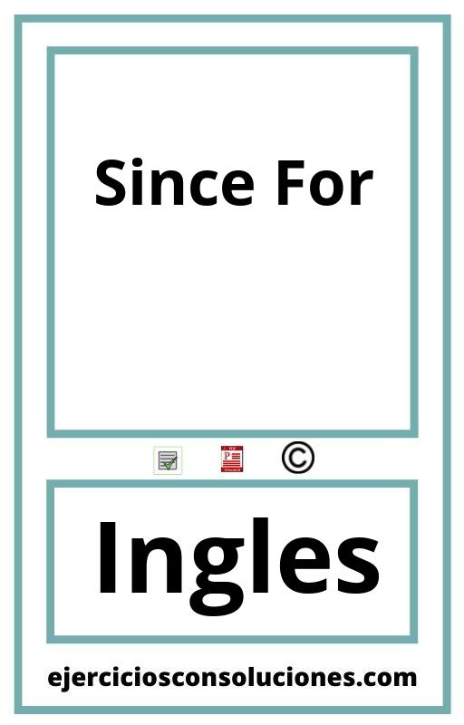 Ejercicios Resueltos Since For PDF con Soluciones
