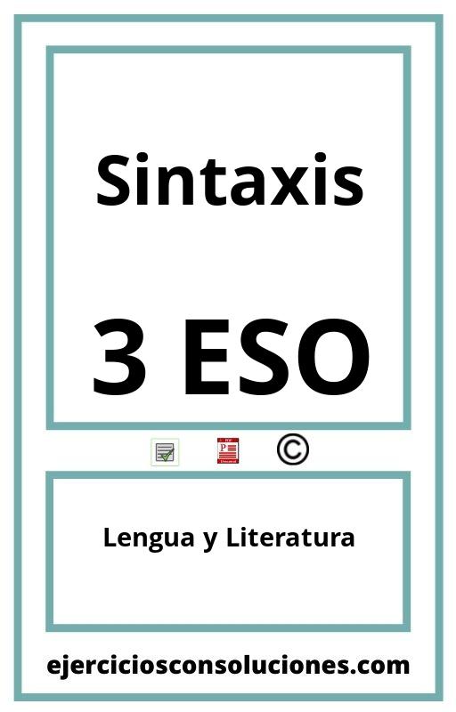 Ejercicios Resueltos Sintaxis 3 ESO PDF con Soluciones