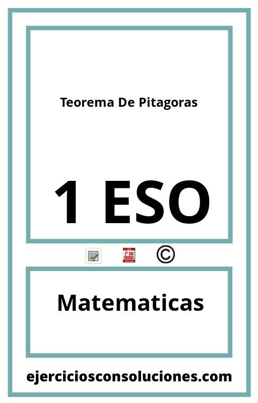 Ejercicios Resueltos Teorema De Pitagoras 1 ESO PDF con Soluciones