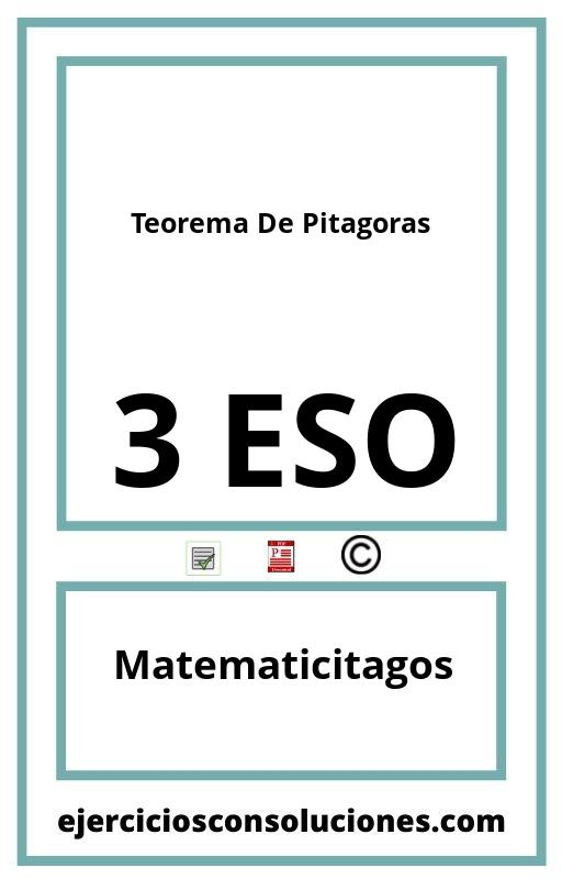 Ejercicios Resueltos Teorema De Pitagoras 3 ESO PDF con Soluciones