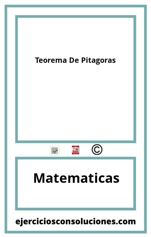 Ejercicios Resueltos Teorema De Pitagoras  PDF con Soluciones