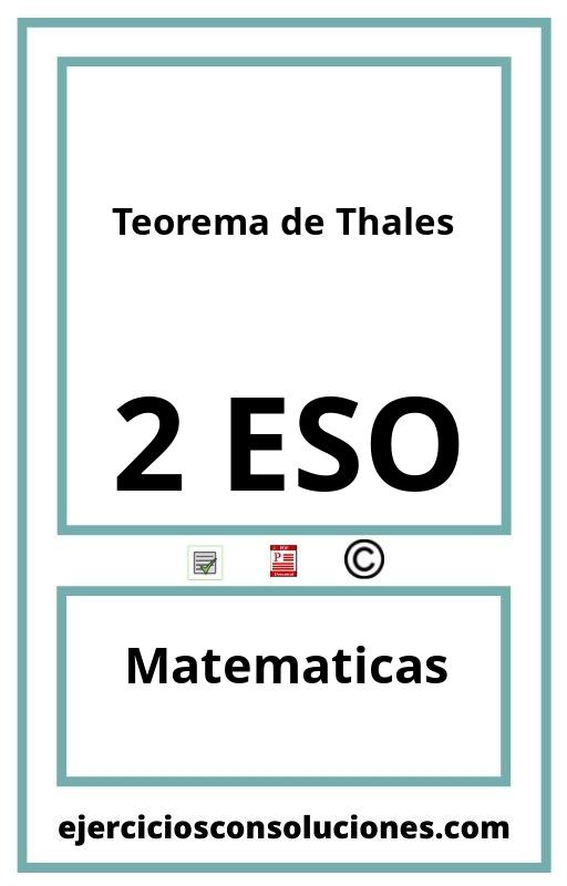 Ejercicios Resueltos Teorema de Thales 2 ESO PDF con Soluciones