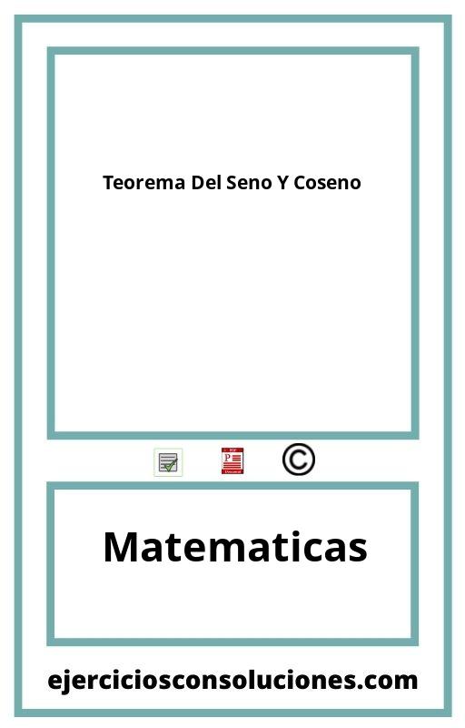 Ejercicios Resueltos Teorema Del Seno Y Coseno  PDF con Soluciones