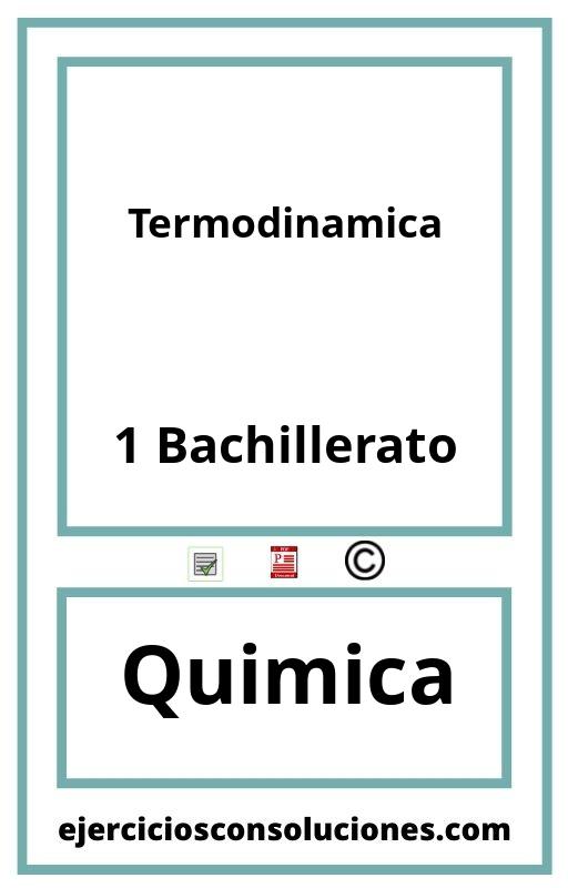 Ejercicios Resueltos Termodinamica 1 Bachillerato PDF con Soluciones